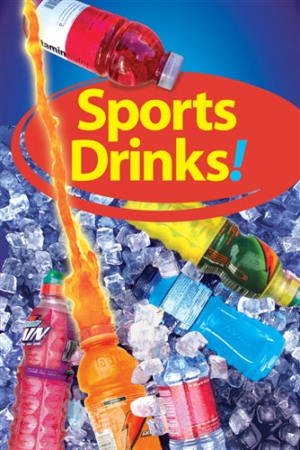 Aluminum Two Sided Panel for Flexible Curb Sign "Sports Drinks"