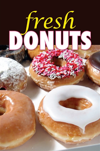 Aluminum Two Sided Panel for Flexible Curb Sign "Fresh Donuts"