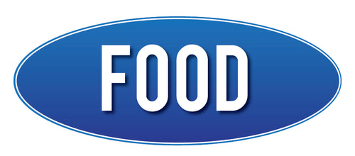 Food Store Sign 9"w x 23"h
