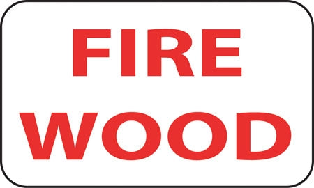 Aluminum Sign- "Firewood"