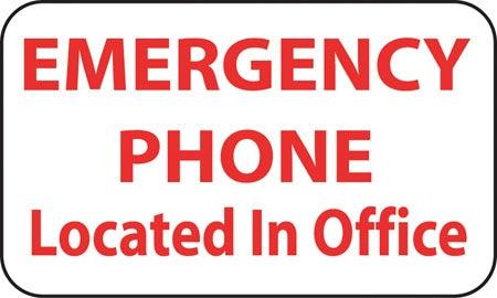 Aluminum Sign- "Emergency Phone"