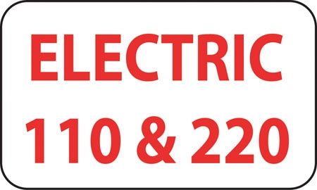 Aluminum Sign- "Electric 110 & 120"