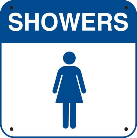.040 Aluminum- "Showers" Women Symbol