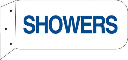 Aluminum Restroom Sign- "Showers"