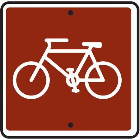 (Bicycle) Symbol- 12"w x 12"h Reflective Camp Sign