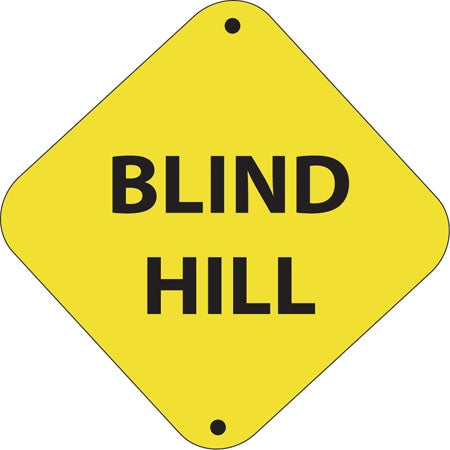 Blind Hill- 12"w x 12"h Aluminum Trail Marker