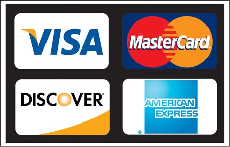 Visa, MasterCard, Discover And American Express- 13
