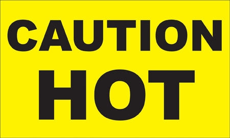 "Caution Hot" Decal