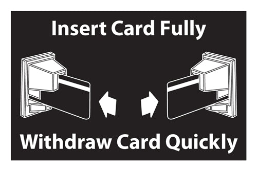 Insert Card Fully Black- 3"w x 2"h Decal