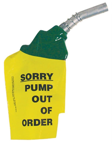 "Sorry Pump Out Of Order"- Plastic Nozzle Covers, 6 per Package