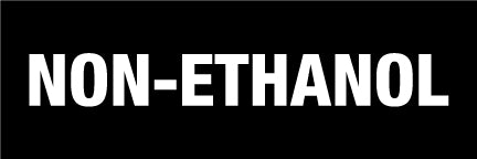 Non-Ethanol Pump Decal_White on Black