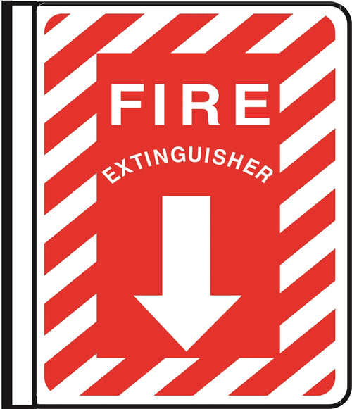 Side Mounted Pole Sign- "Fire Extinguisher"