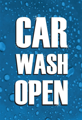 Squawker Insert- "Car Wash Open"
