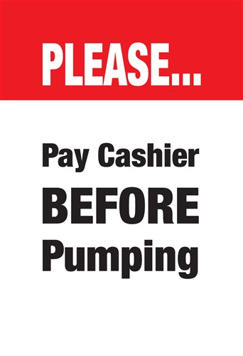 Squawker Insert- "Please Pay Cashier"