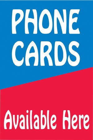Phone Cards- Reusable Static Cling