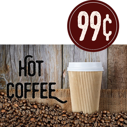 Hot Coffee- 20"w x 20"h Price Burst Insert