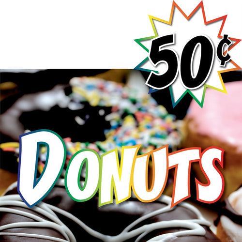 Donuts- 20"w x 20"h Price Burst Insert