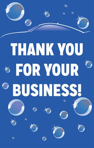 Thank You For Your Business- 28" x 44" .020 Styrene Insert