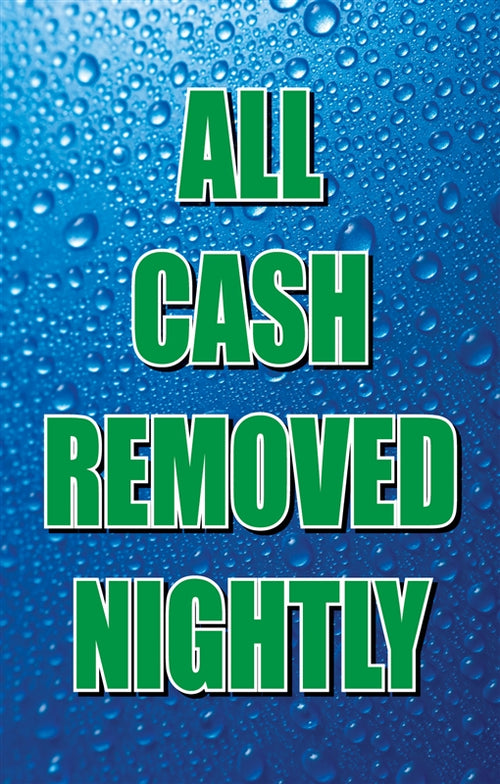All Cash Removed Nightly- 28" x 44" .020 Styrene Insert