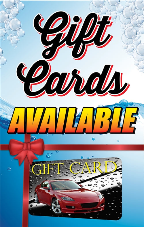 Gift Cards- 28" x 44" .020 Styrene Insert
