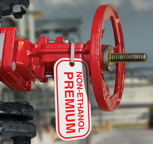 Non-Ethanol Premium- Aluminum Valve ID Tag