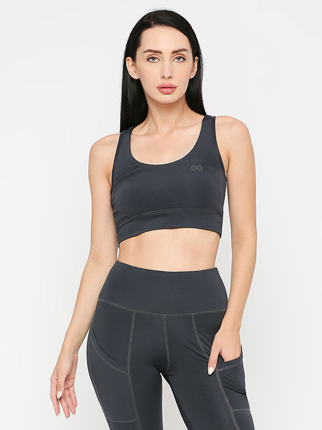 Women's Black Racerback Sports Bra - Stay Supported and Stylish