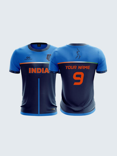 Customise 2019 India World Cup Navy Blue Concept Fan Jersey - CIN1027
