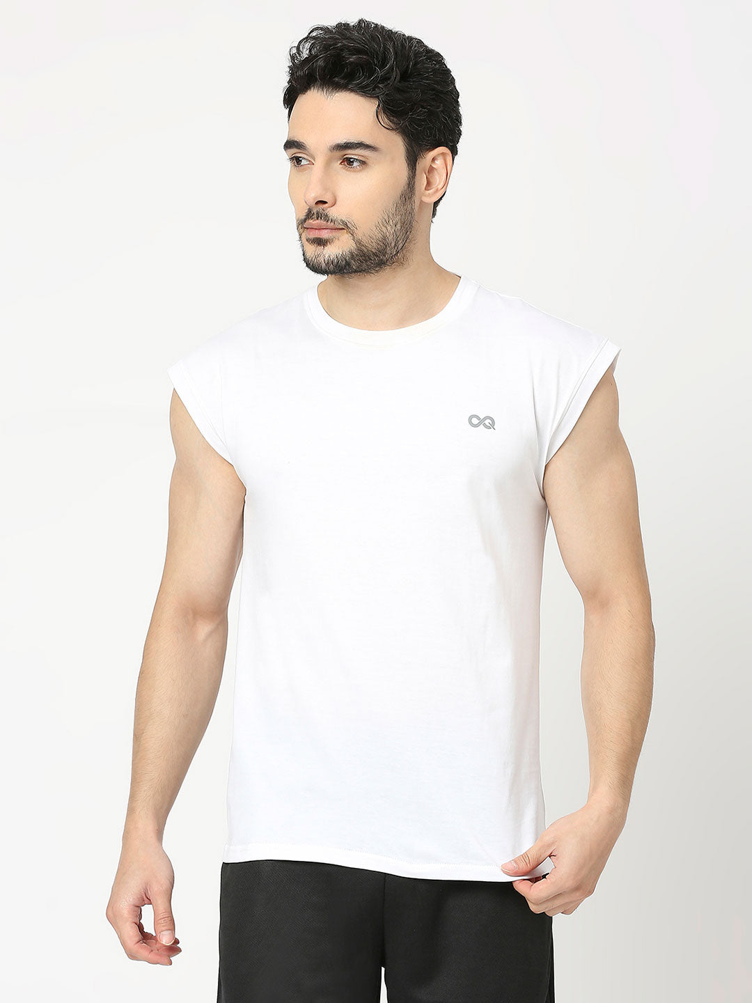 Shop Men's White Sports Vest - Stay Cool and Comfortable