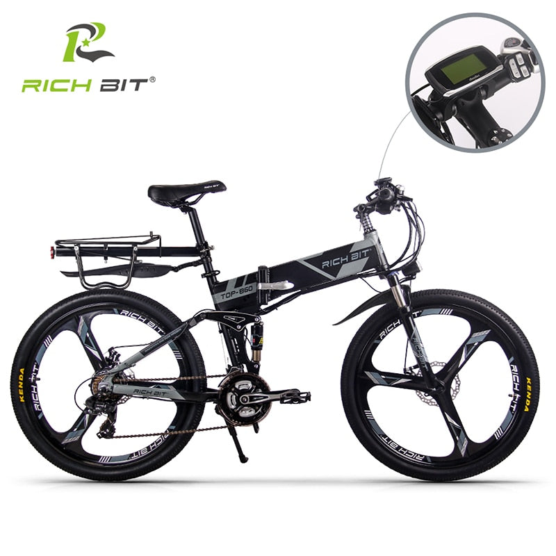 Richbit Mini Folding Electric Bike 36V 10.2Ah 250W Lithium Battery