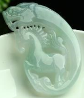 This jade is of a Logma, a fabled creature in Chinese mythology