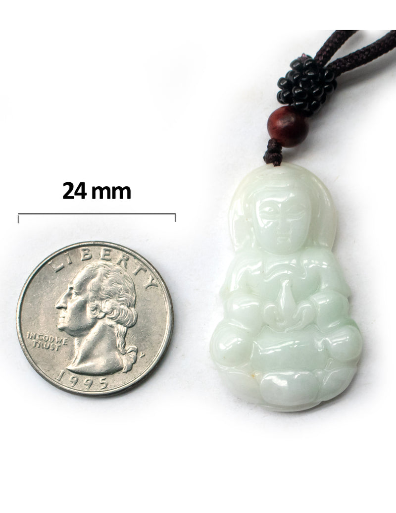 Guan Yin Jade Necklace | Genuine Jadeite Jade Pendant Necklace|Dahlia