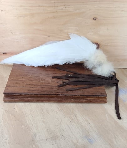 smudging feathers ~ goose + quail