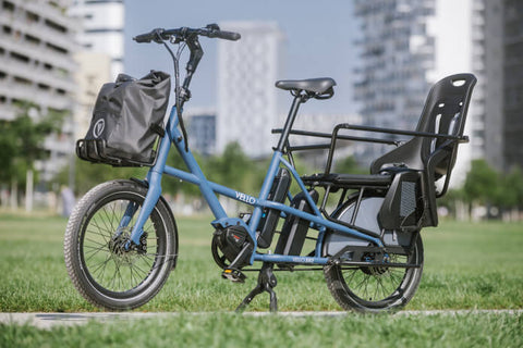 VELLO SUB Familien Cargo Bike, Lastenfahrrad, Lastenrad, Leichtes Lastenrad, E-Cargo Bike, Elektrisches Lastenfahrrad