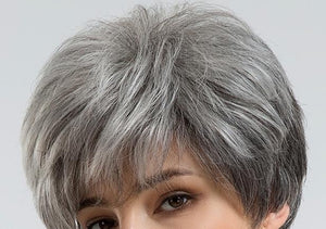 Blonde Unicorn Fluffy Pixie Cut Short Hair Wigs Ash Gray Black