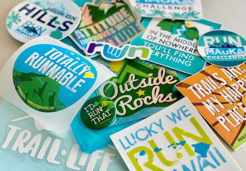 Trail Running Sticker Pack