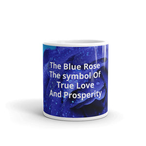 Holiday Inspiration Blue Rose Mug