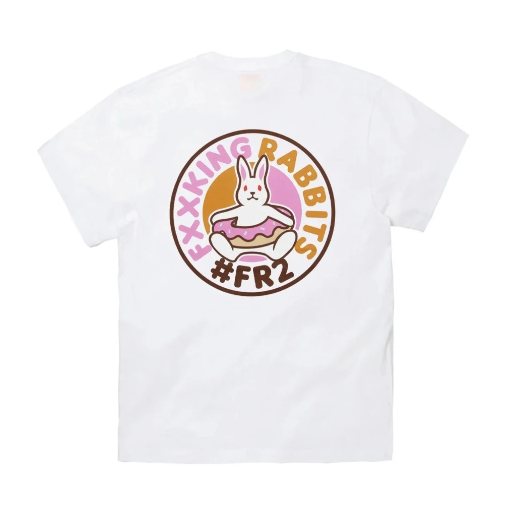 Rabbit Donut Tee White