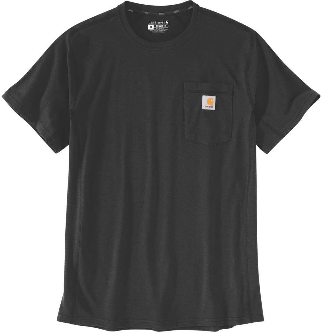Carhartt  TK4616-M Force Relaxed Fit Midweight Pocket Tee Black