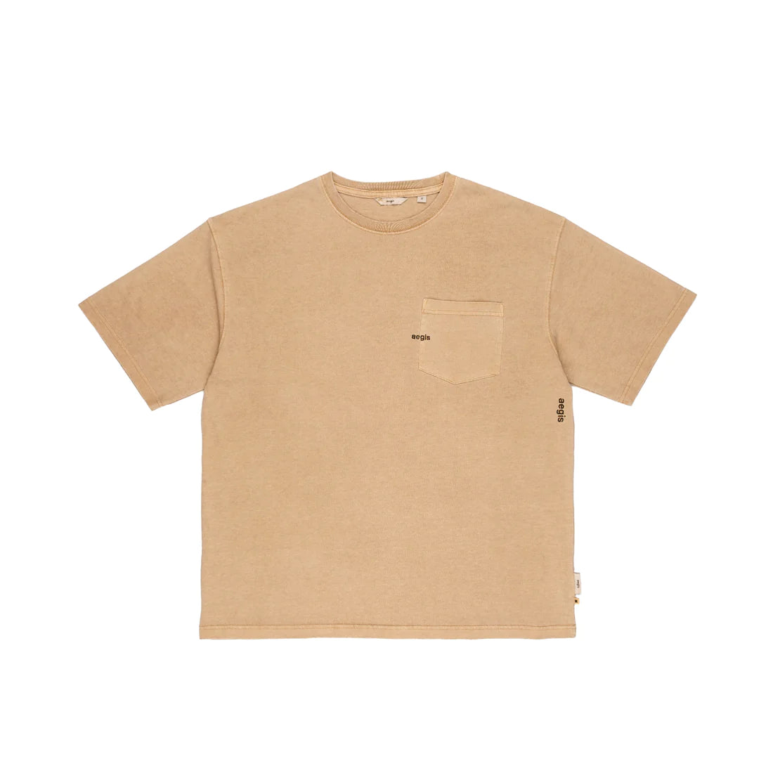 Washed Pocket Tee Tan