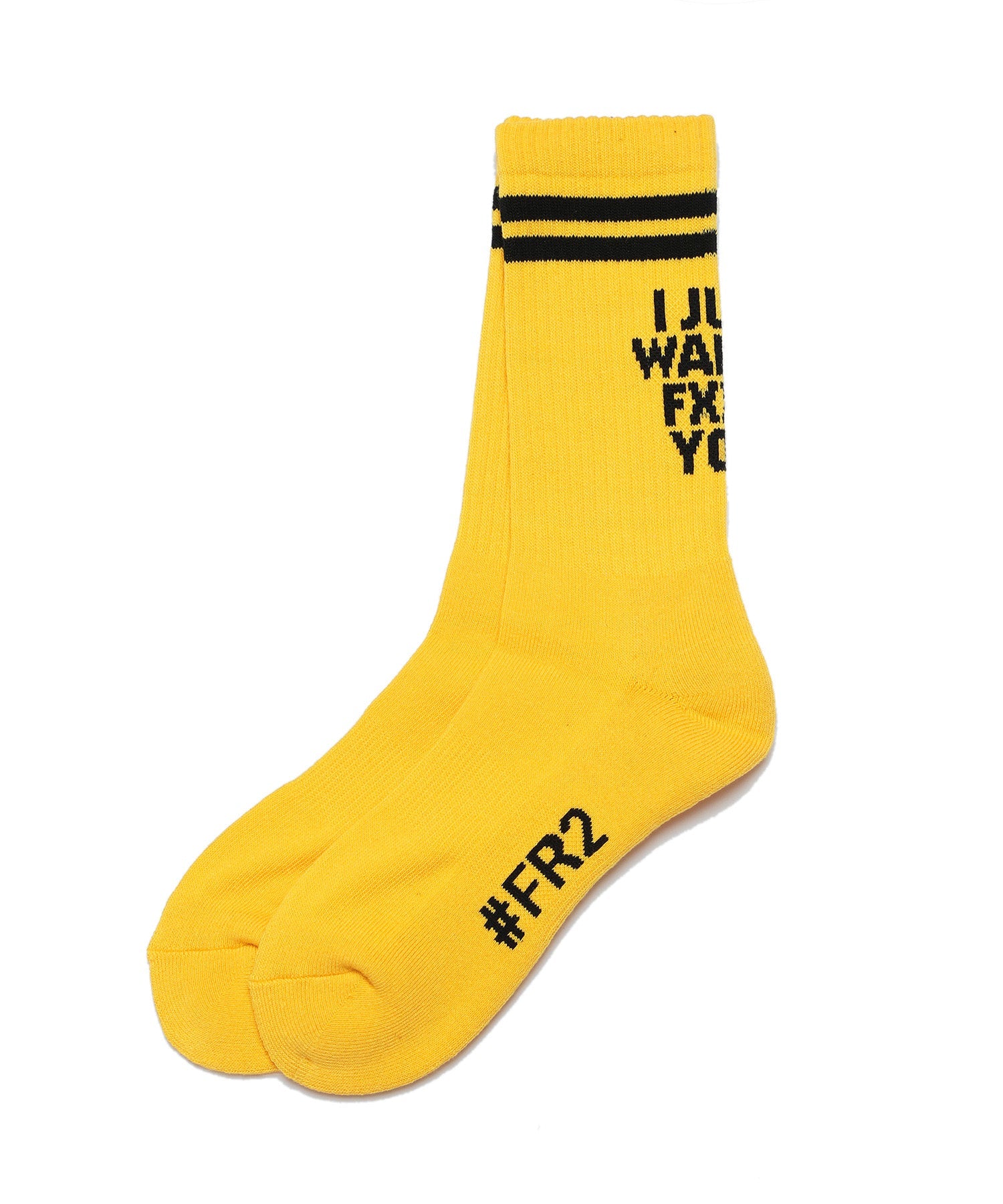 Message Socks Yellow