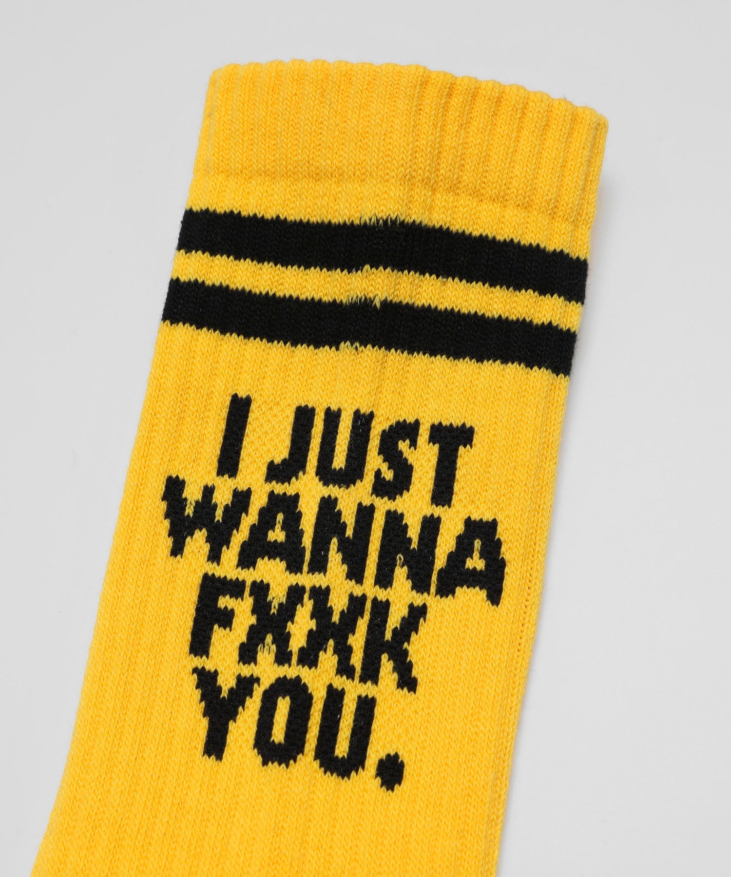 Message Socks Yellow