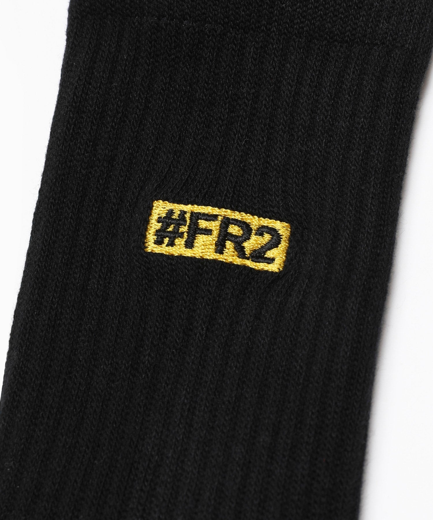 Yellow Box Logo Socks Black