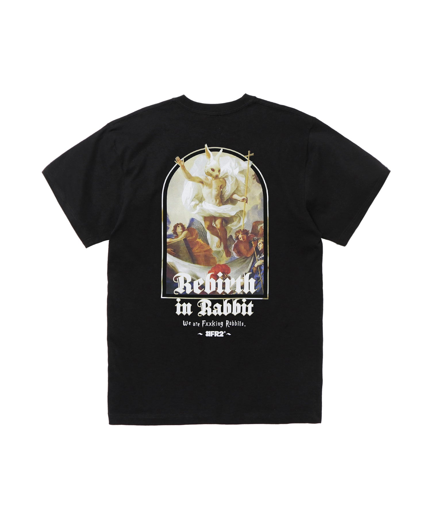 Rebirth In Rabbit Tee Black