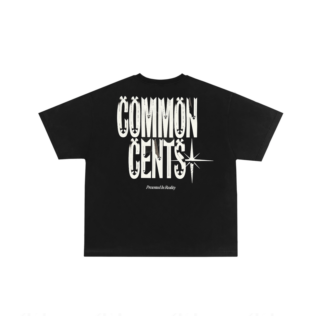 Common Cents Reality Tee Black !