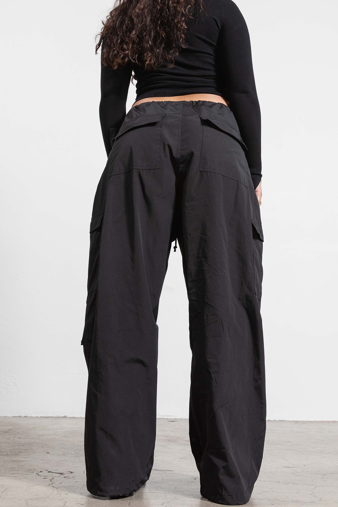 everyone belted easy pants BLACK S パンツ