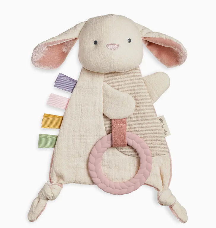 Itzy Ritzy - Bunny Bitzy Crinkle Sensory Toy with Teether