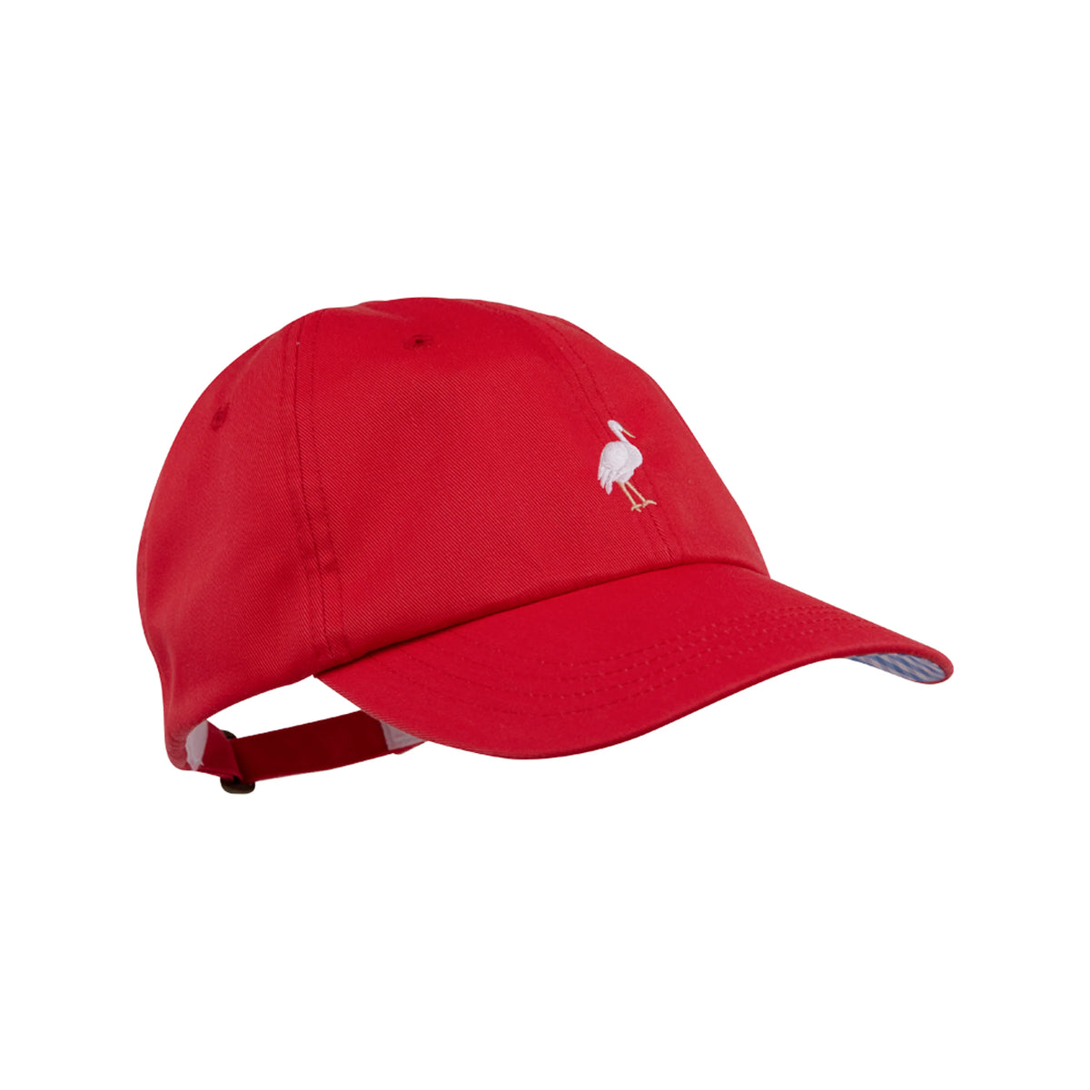 The Beaufort Bonnet Company - Covington Cap with Stork -Richmond Red/B ...