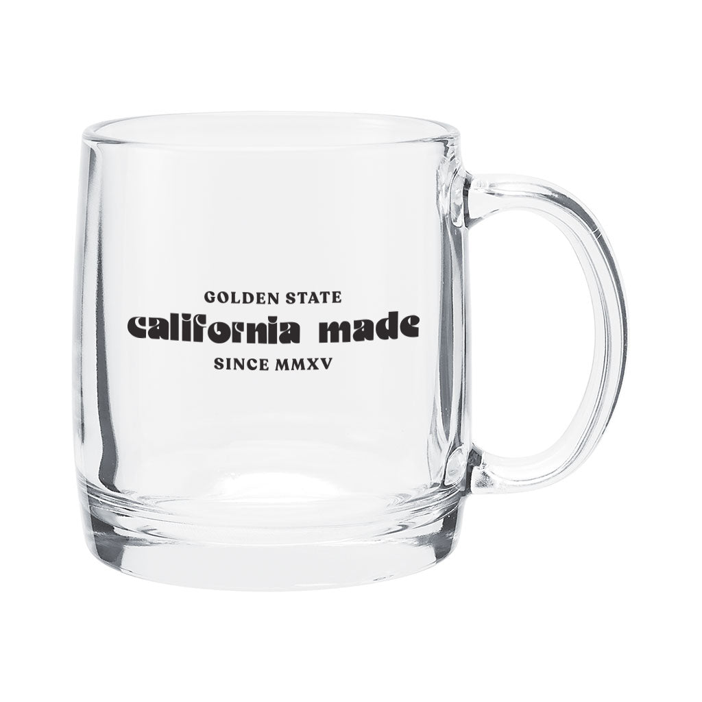 13 oz glass coffee mug