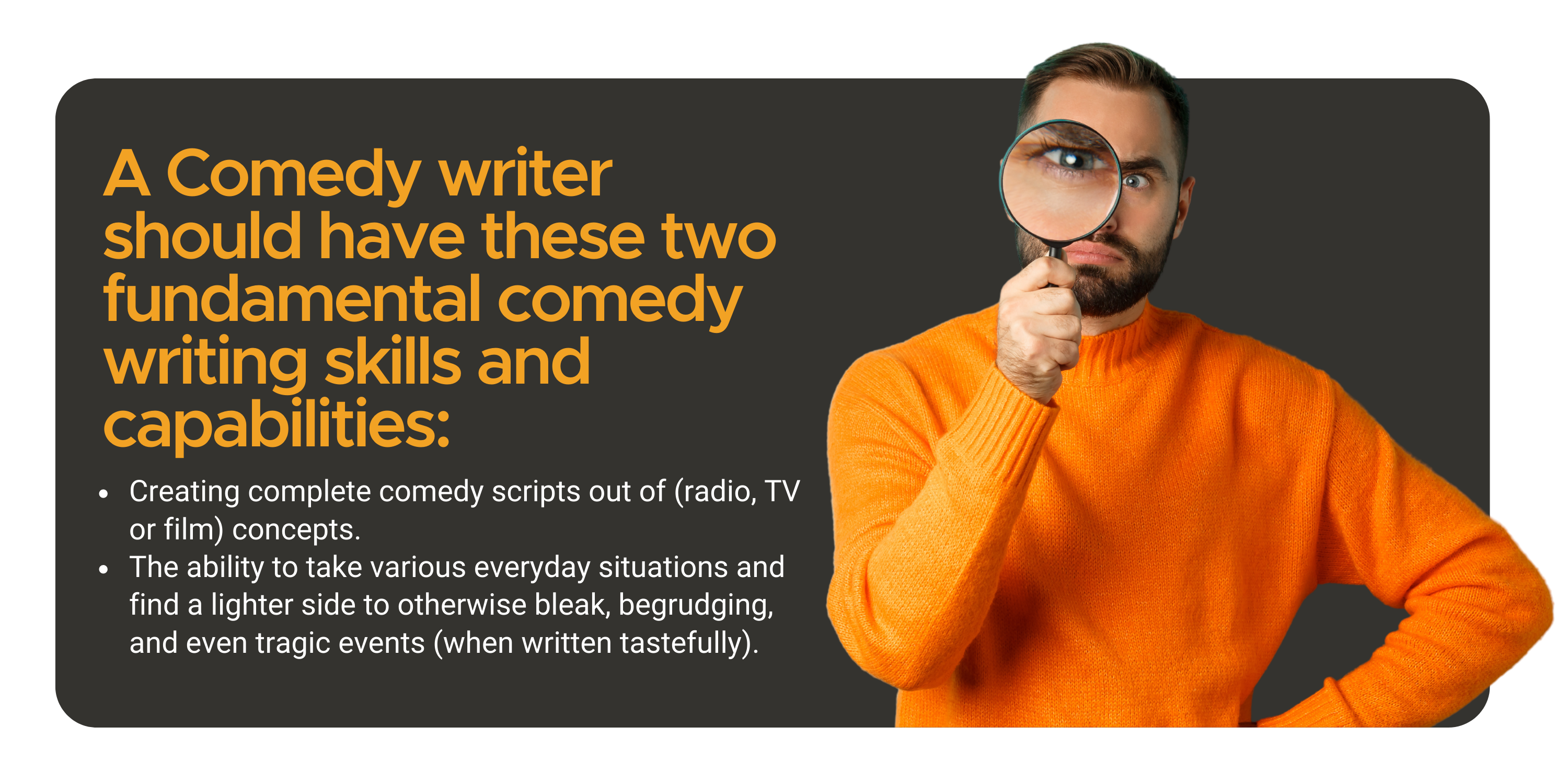 Comedy writer - Freelance comedy- Joke writer