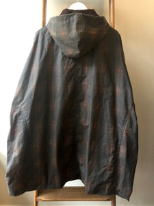 waxed cotton rain cape